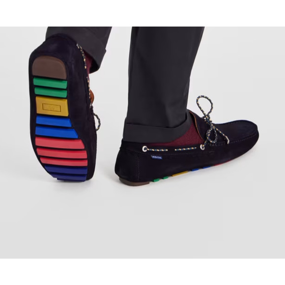 Paul Smith Men's Springfield Navy Soft Suede Leather Loafer Size 9 Slip On New - Picture 3 of 11